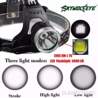 5000 Lm CREE XM-L XML T6 LED Headlamp Headlight flashlight lamp 18650   